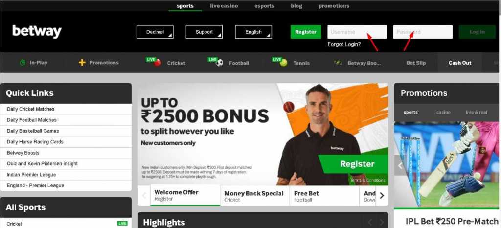 betway - live casino games