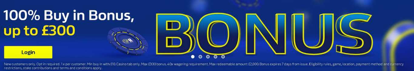 William Hill casino bonus