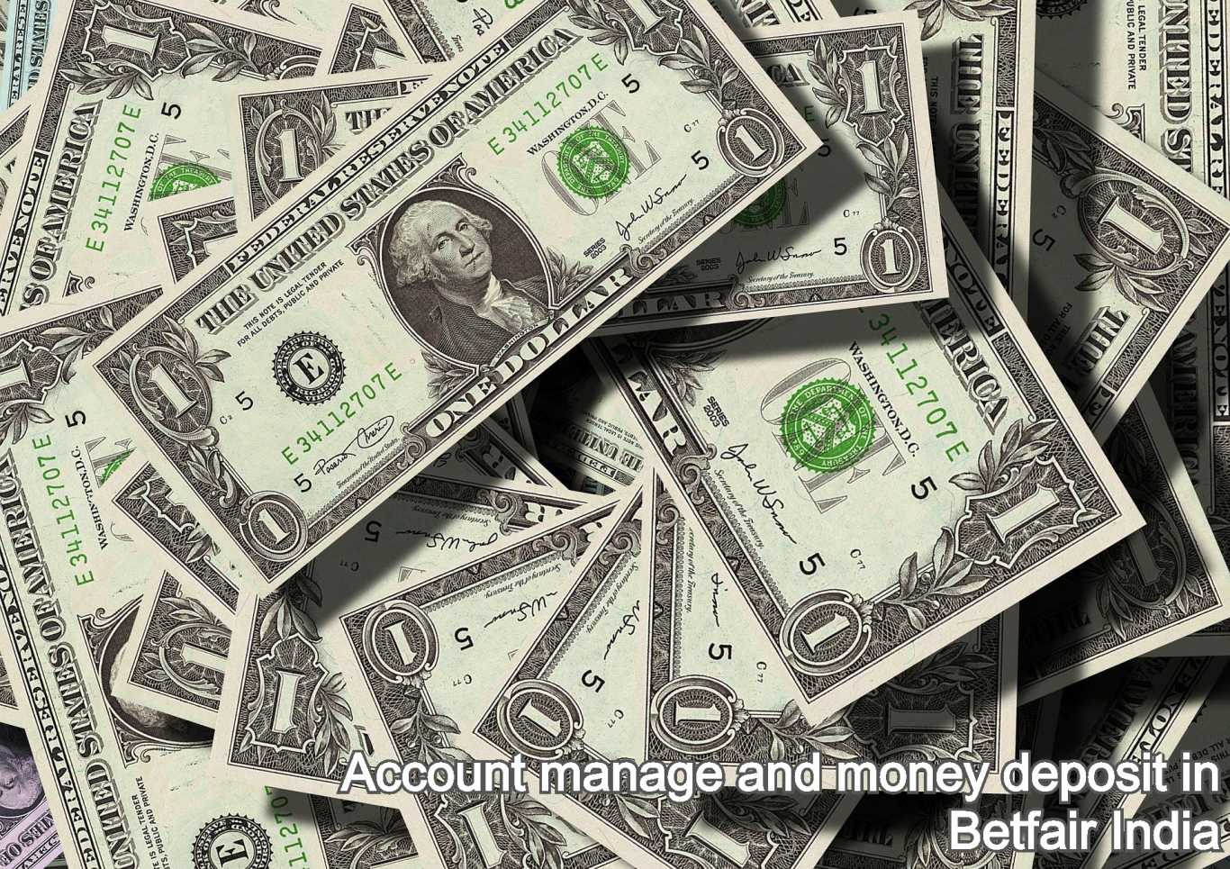 Account manage and money deposit in Betfair India